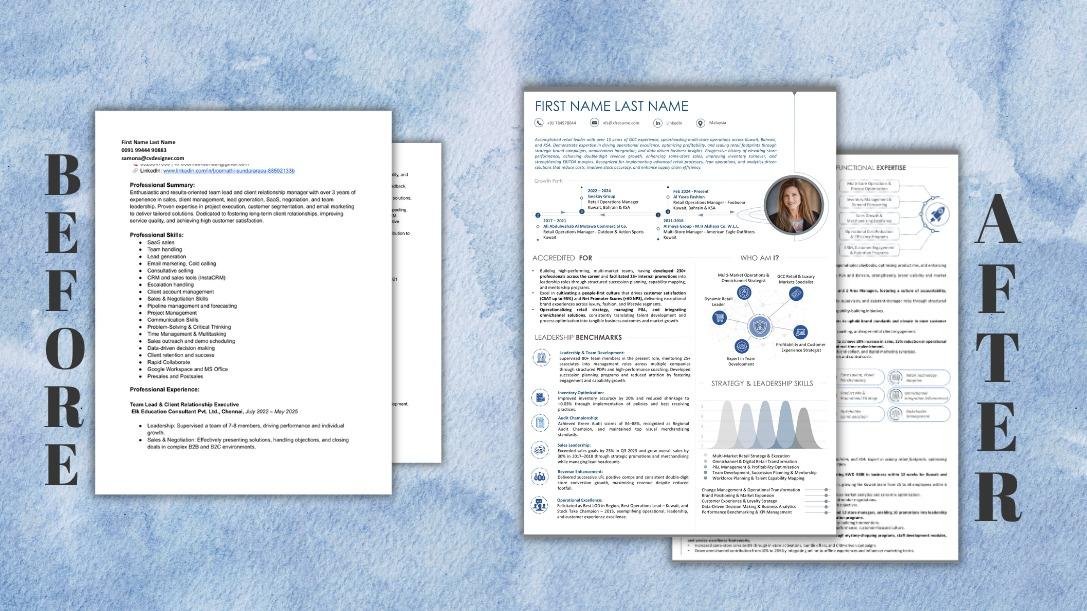 ATS optimized resume example for experienced professionals India