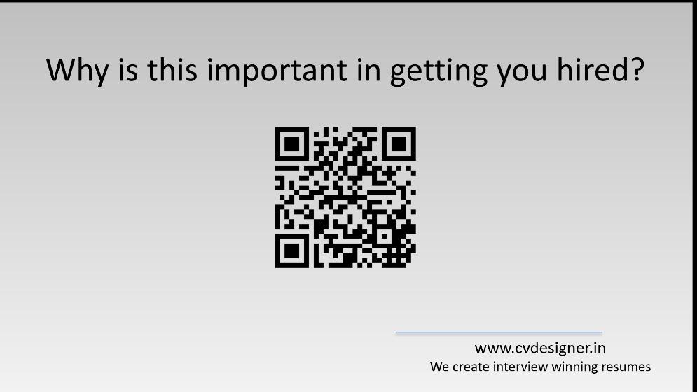 QR Code For Your Resume