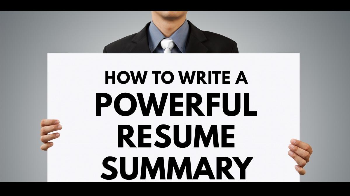 Crafting a Powerful Summary Statement for Your Resume | Best Resume Writing Services in India
