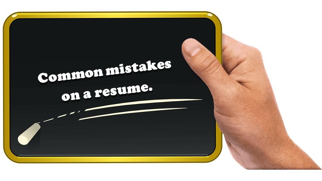Common Mistakes On A Resume.