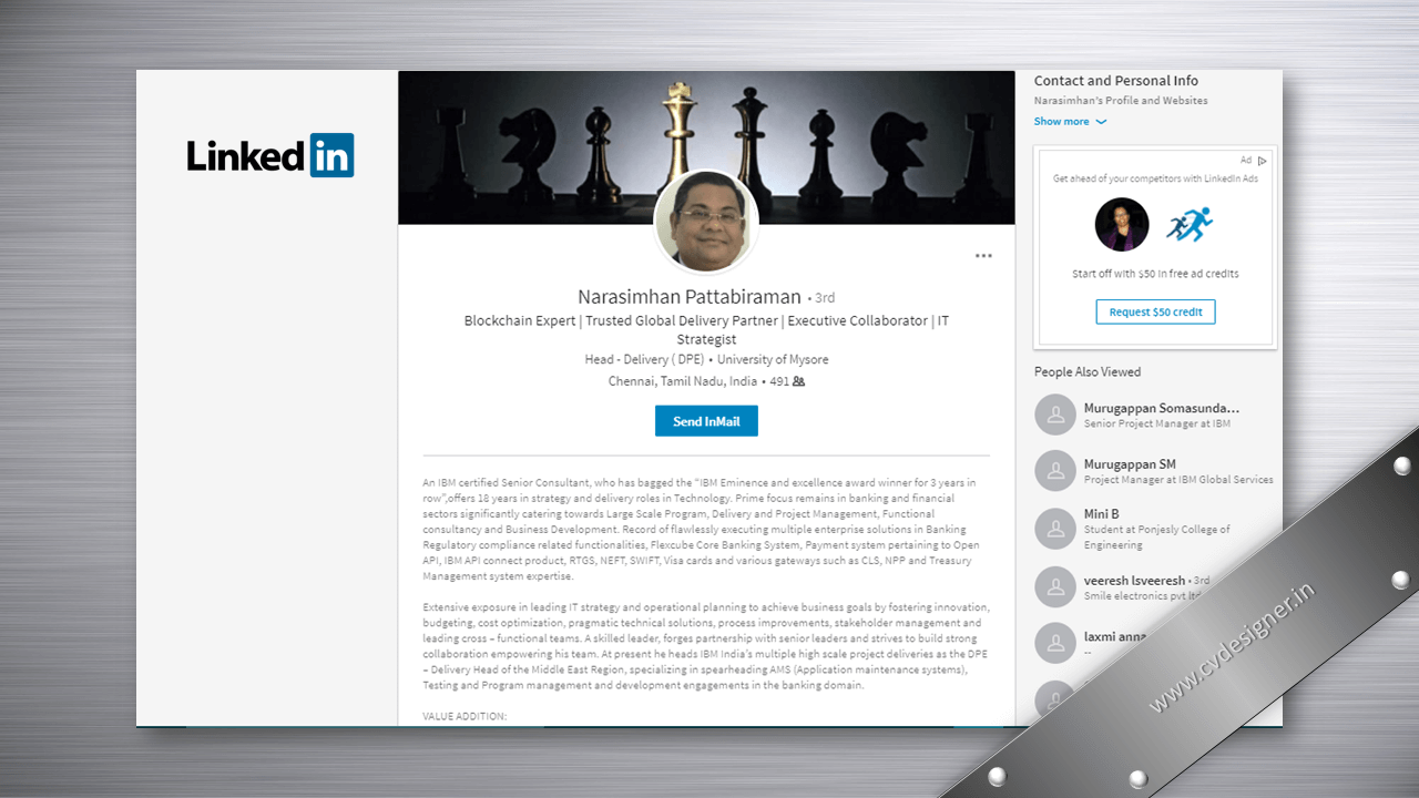 Director LinkedIn Profile Makeover Samples